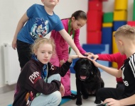 Dogoterapia w klasie 3b