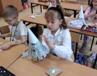 Wielkanocne zajęcia kreatywne w klasie 1a